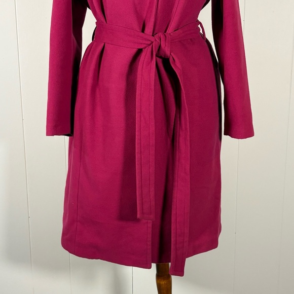 Eloquii Pink Coat Women’s 18/20 Belted Chic Classic Feminine - Picture 3 of 12